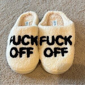 NEW F*OFF SLIPPERS 5/6-7/8